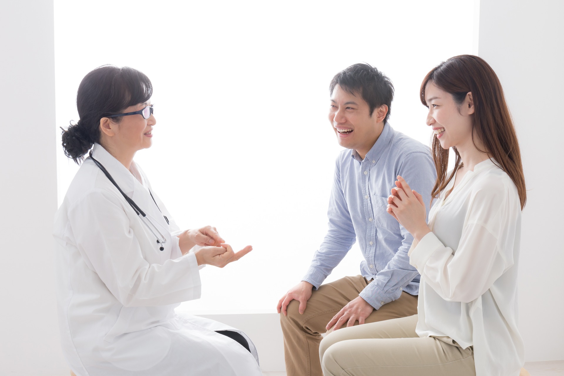 Expectant Parents with Doctor